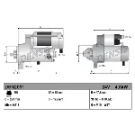 Starter DENSO DSN2091 IC-F64A35