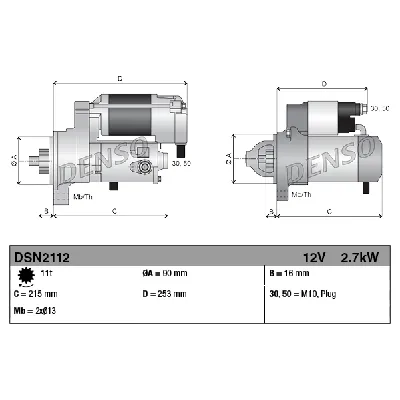 Starter DENSO DSN2112 IC-G0KE2Q