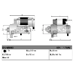 Starter DENSO DSN3008 IC-G0SPHC