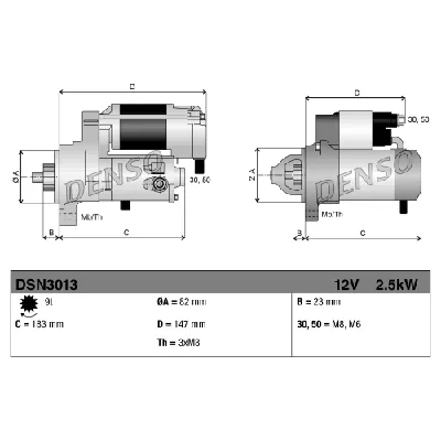 Starter DENSO DSN3013 IC-G0SPHK