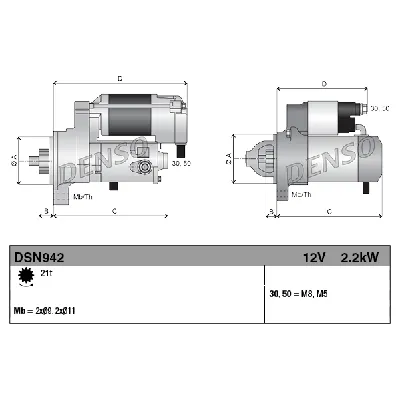 Starter DENSO DSN942 IC-BFAB76