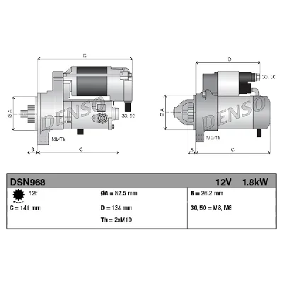 Starter DENSO DSN968 IC-D11AF5