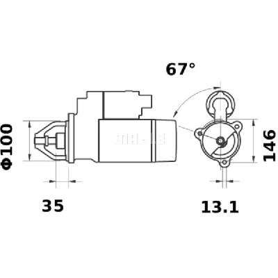 Starter LETRIKA MS 185 IC-DC1585