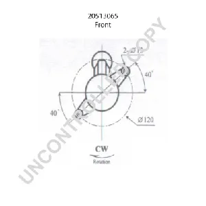 Starter PRESTOLITE ELECTRIC PE 20513065 IC-C6B705