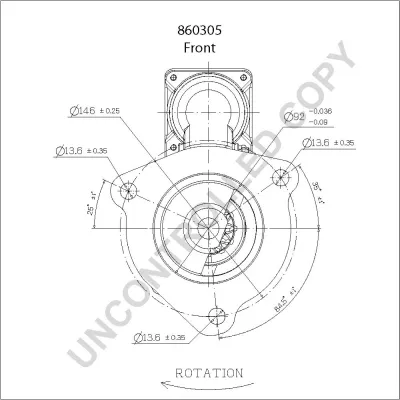 Starter PRESTOLITE ELECTRIC PE 860305 IC-C67B1A