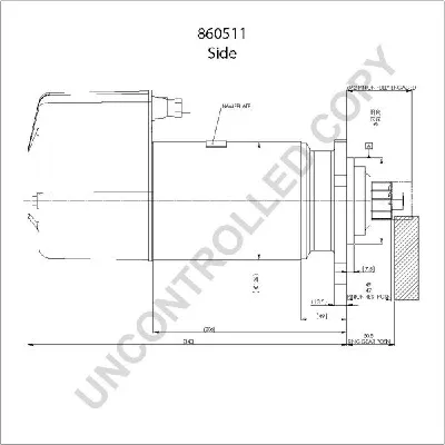 Starter PRESTOLITE ELECTRIC PE 860511 IC-C3732F