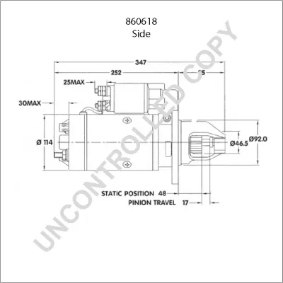 Starter PRESTOLITE ELECTRIC PE 860618 IC-C6B841