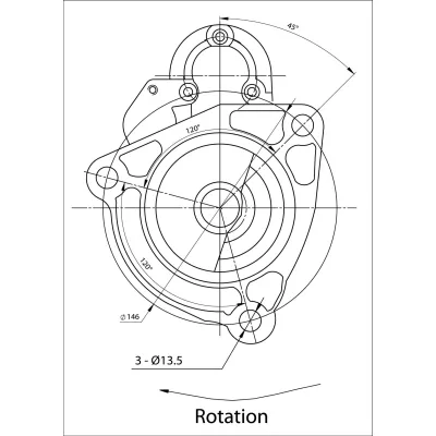 Starter PRESTOLITE ELECTRIC PE 861035 IC-C6B285
