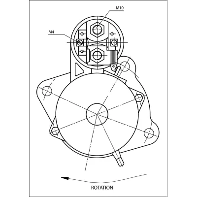 Starter PRESTOLITE ELECTRIC PE 861037 IC-C4E9D1