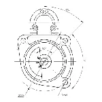 Starter PRESTOLITE ELECTRIC PE 861038 IC-C6B287