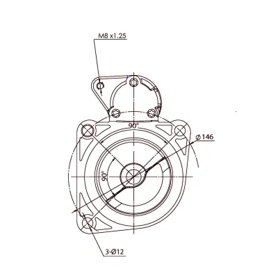 Starter PRESTOLITE ELECTRIC PE 861049 IC-G0T9S2