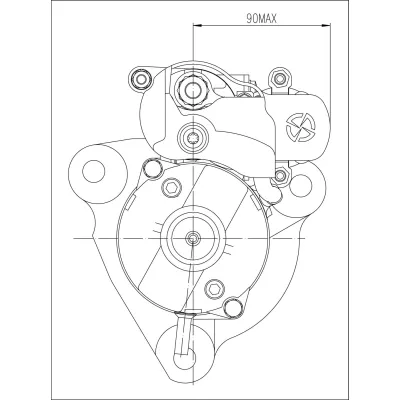 Starter PRESTOLITE ELECTRIC PE M90R3543SE IC-C4D395