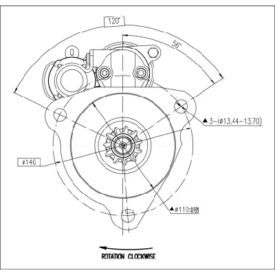 Starter PRESTOLITE ELECTRIC PE M90R3543SE-V IC-G0QF7C