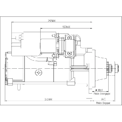 Starter PRESTOLITE ELECTRIC PE M90R3543SE-V IC-G0QF7C