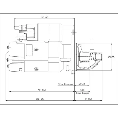 Starter PRESTOLITE ELECTRIC PE M93R3059SE IC-C6B449