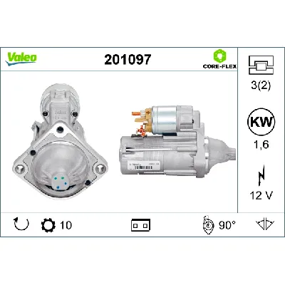 Starter VALEO VAL201097 IC-G0OM8C