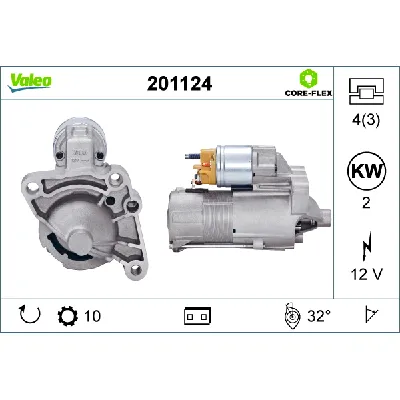 Starter VALEO VAL201124 IC-G0OM93