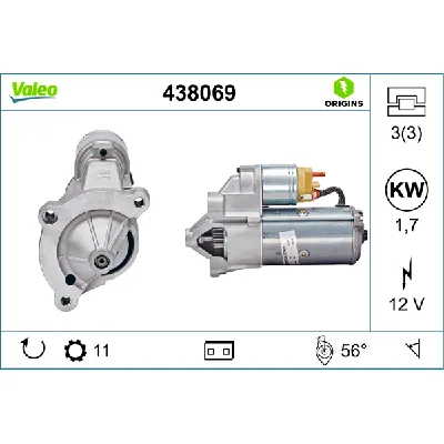 Starter VALEO VAL438069 IC-C114D3