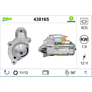 Starter VALEO VAL438165 IC-C114D9