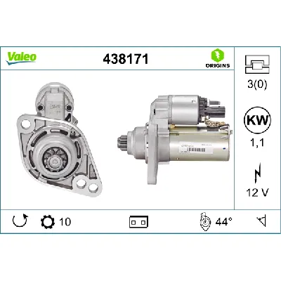 Starter VALEO VAL438171 IC-C114C5