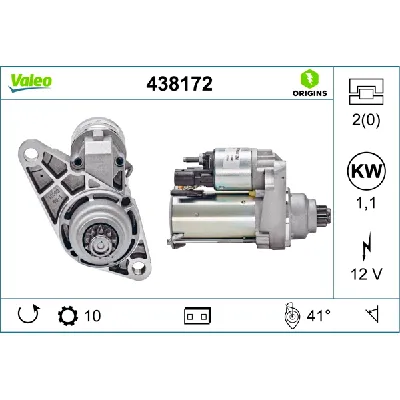 Starter VALEO VAL438172 IC-BE9092