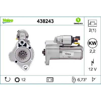 Starter VALEO VAL438243 IC-E20E96