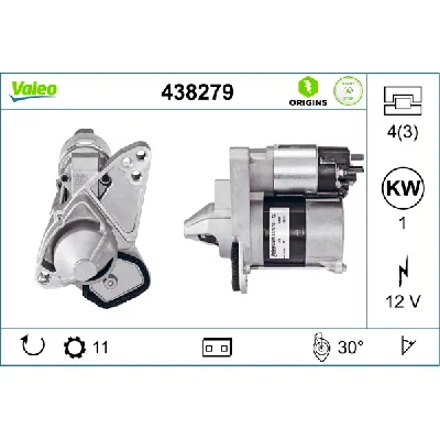 Starter VALEO VAL438279 IC-D6D712