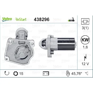 Starter VALEO VAL438296 IC-G0PO16