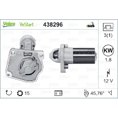 Starter VALEO VAL438296 IC-G0PO16
