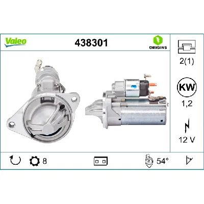 Starter VALEO VAL438301 IC-E20EA1