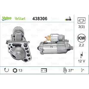Starter VALEO VAL438306 IC-D8DACC