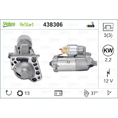 Starter VALEO VAL438306 IC-D8DACC