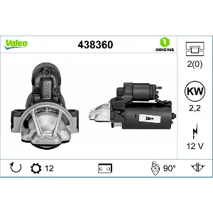 Starter VALEO VAL438360 IC-E8E732