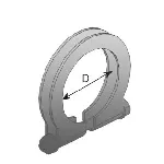 Stezni element, izduvni sistem DINEX DIN28875 IC-9B3EE8