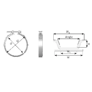 Stezni element, izduvni sistem DINEX DIN49939 IC-BA0198