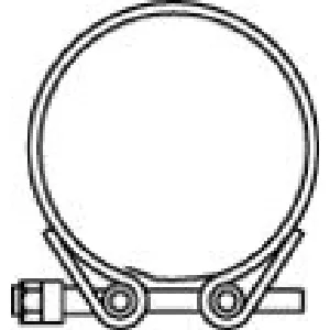 Stezni element, izduvni sistem DINEX DIN68850 IC-9B46A1