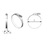 Stezni element, izduvni sistem DINEX DIN98879 IC-D2F9CB