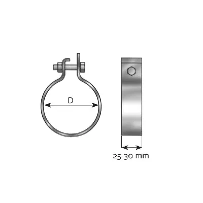 Stezni element, izduvni sistem DINEX DIN99704 IC-287214