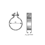 Stezni element, izduvni sistem DINEX DIN99714 IC-205723