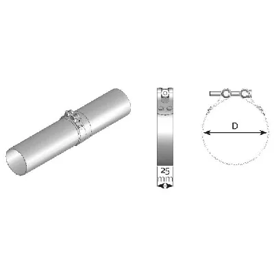 Stezni element, izduvni sistem DINEX DIN99892 IC-9B4C4F