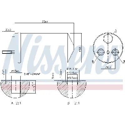 Sušač, klima-uređaj NISSENS NIS 95138 IC-9D29EF