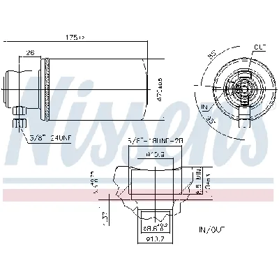 Sušač, klima-uređaj NISSENS NIS 95229 IC-9D2A39
