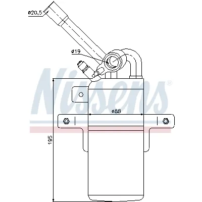 Sušač, klima-uređaj NISSENS NIS 95331 IC-A95E34