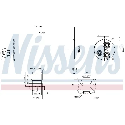 Sušač, klima-uređaj NISSENS NIS 95386 IC-A95E0C