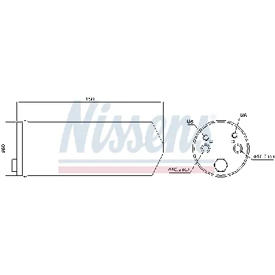 Sušač, klima-uređaj NISSENS NIS 95413 IC-B65CCD