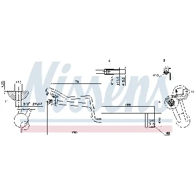 Sušač, klima-uređaj NISSENS NIS 95448 IC-D67945