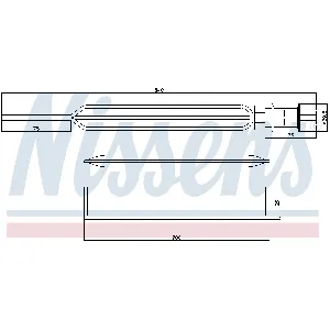 Sušač, klima-uređaj NISSENS NIS 95469 IC-C546EF