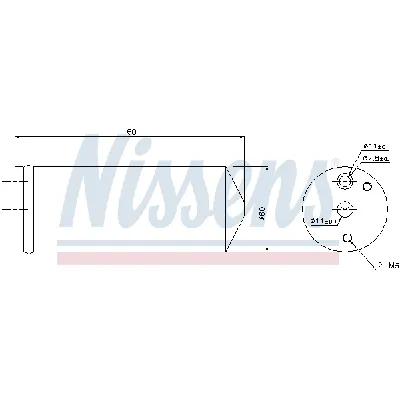 Sušač, klima-uređaj NISSENS NIS 95477 IC-CF748E