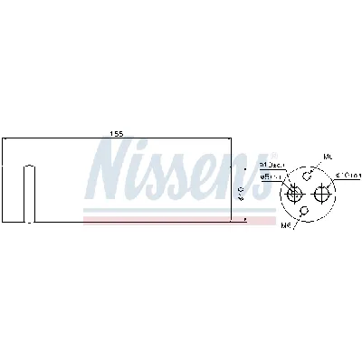 Sušač, klima-uređaj NISSENS NIS 95481 IC-C673CE