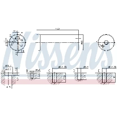Sušač, klima-uređaj NISSENS NIS 95524 IC-D9C837